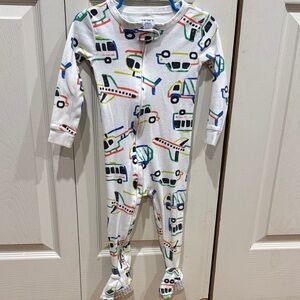 Carter's White One Piece with Colorful Vehicle Print (24m)